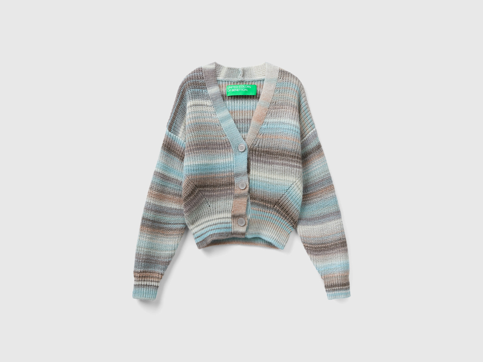 Cárdigan de rayas da donna multi-color | Benetton Outlet