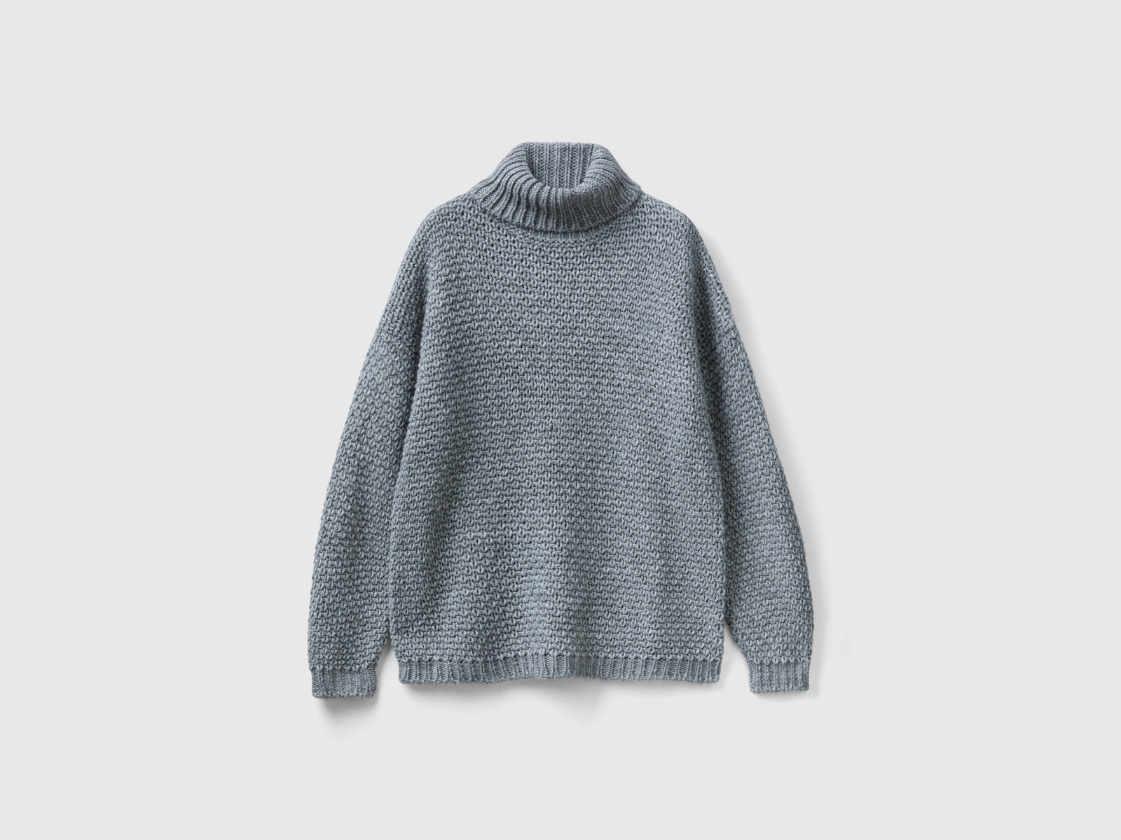Dolcevita in misto lana e alpaca da donna grigio | Benetton Outlet