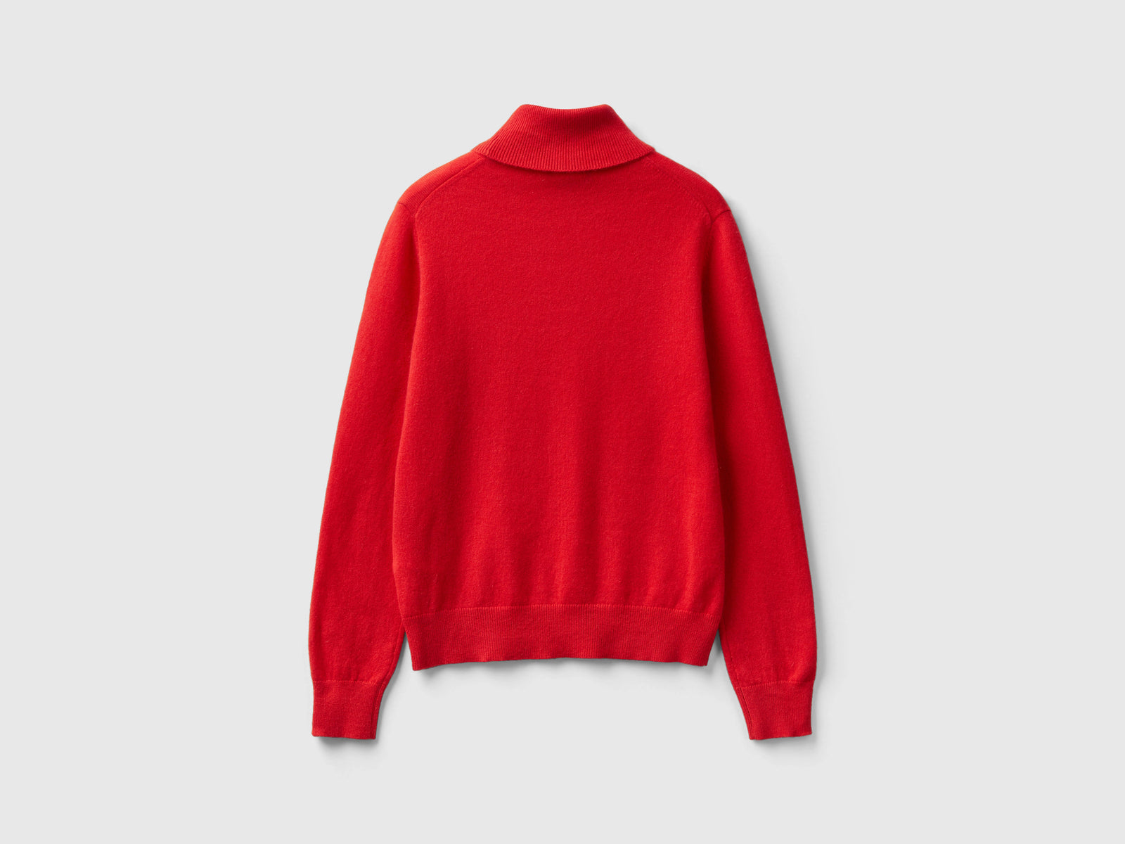 Dolcevita in puro cashmere da donna rosso corallo 2 | Benetton Outlet
