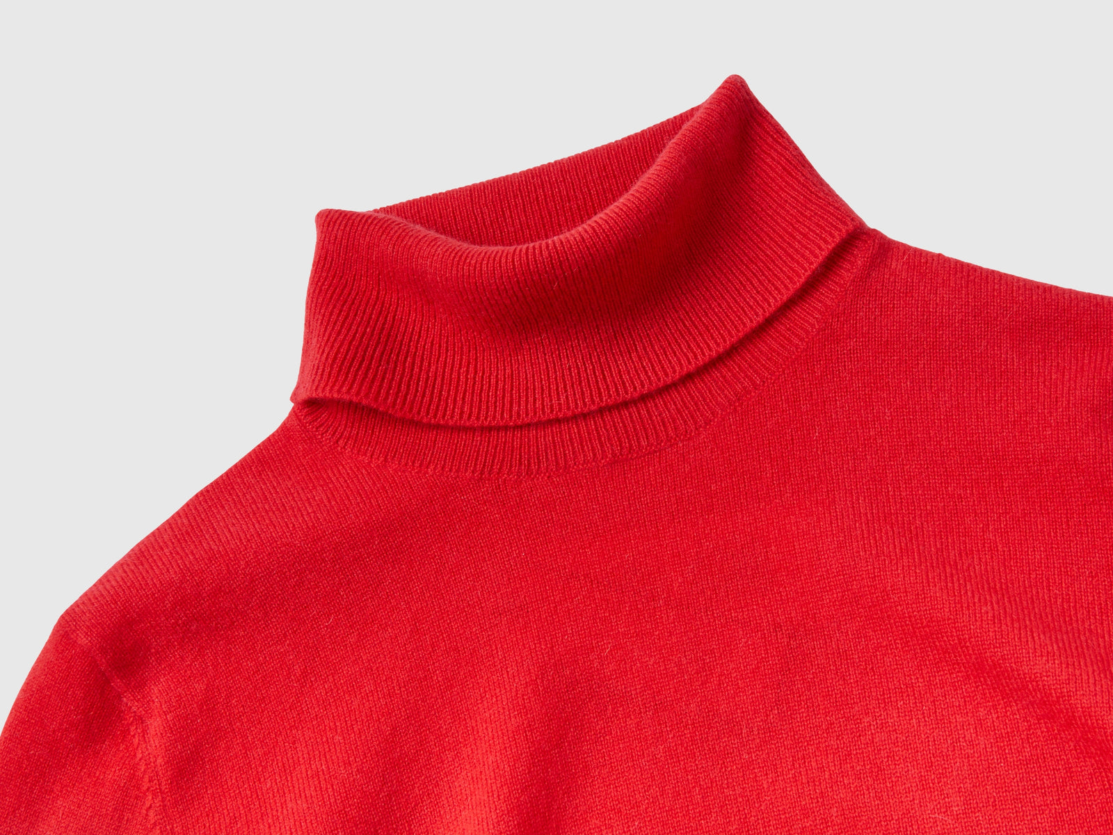 Dolcevita in puro cashmere da donna rosso corallo 3 | Benetton Outlet