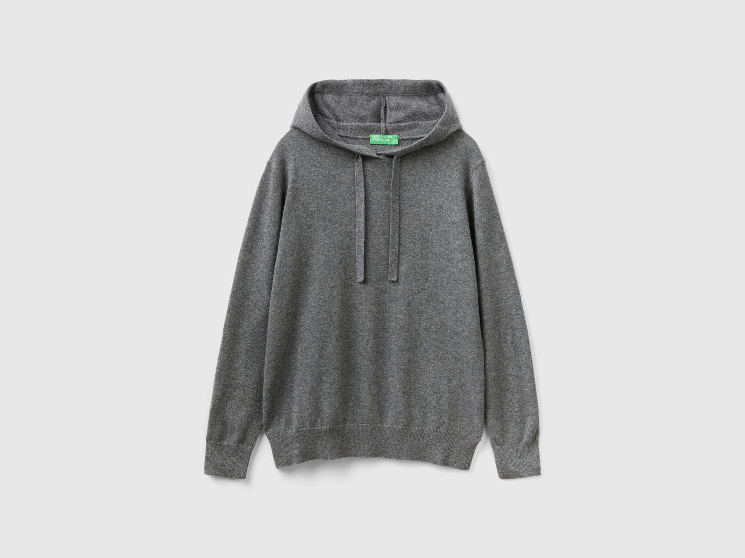 Maglia con cappuccio da donna grigio scuro | Benetton Outlet