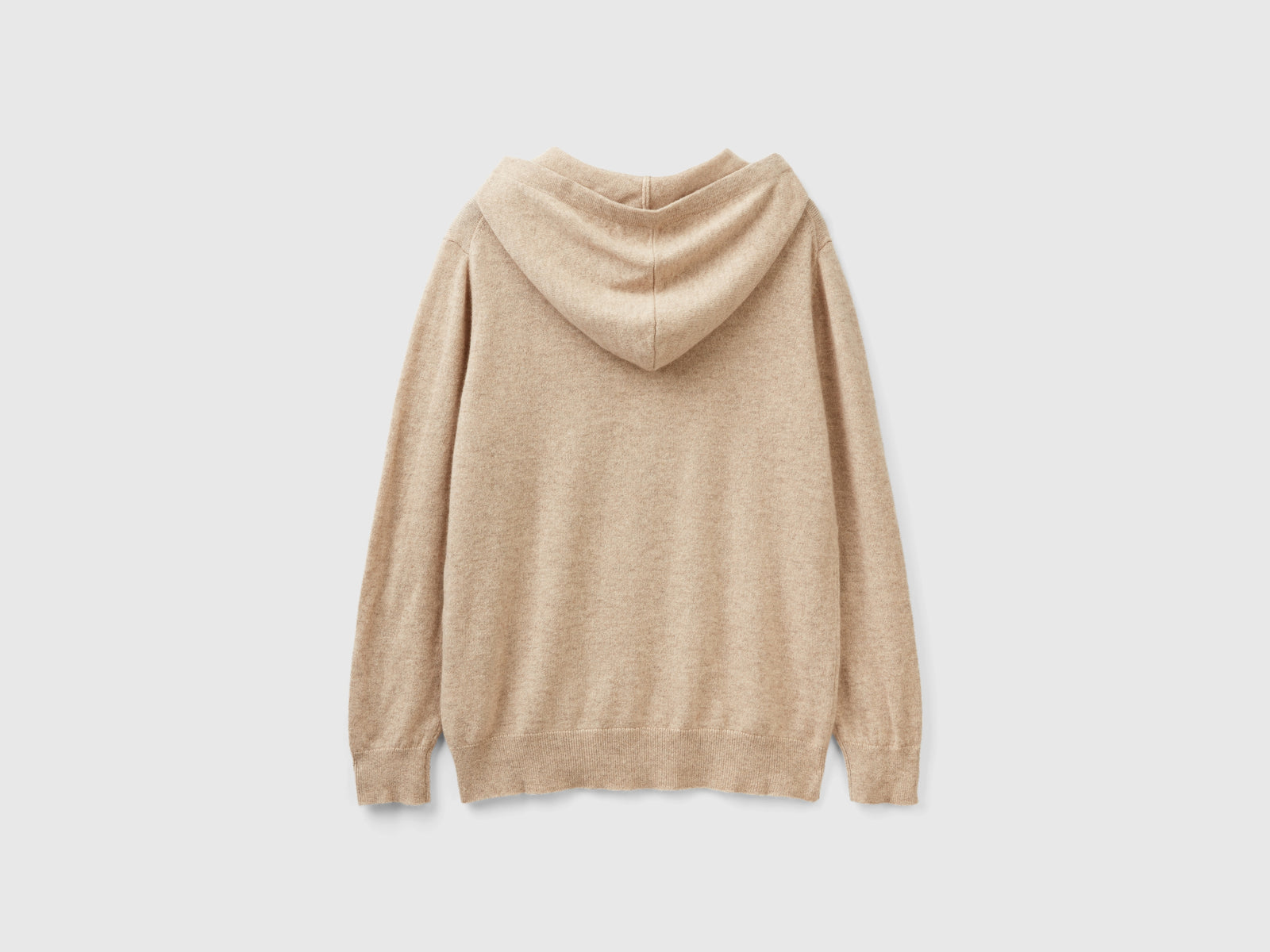 Maglia con cappuccio da donna beige 2 | Benetton Outlet