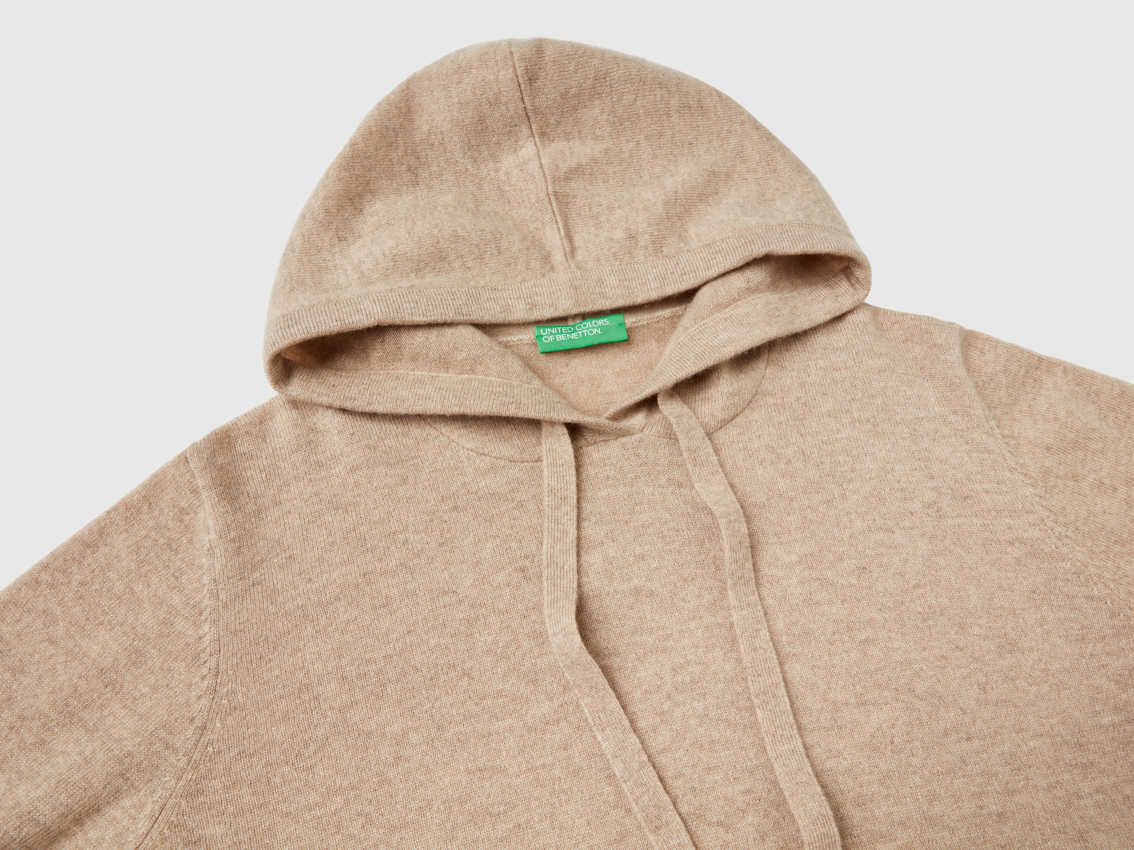 Maglia con cappuccio da donna beige 3 | Benetton Outlet