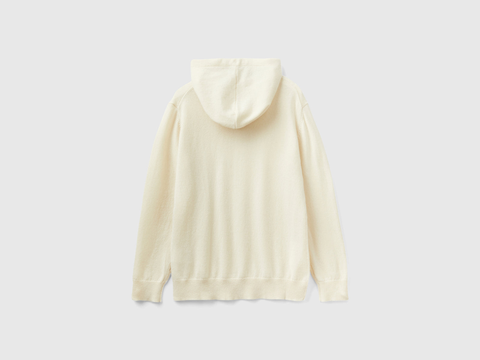 Maglia con cappuccio da donna bianco panna 2 | Benetton Outlet