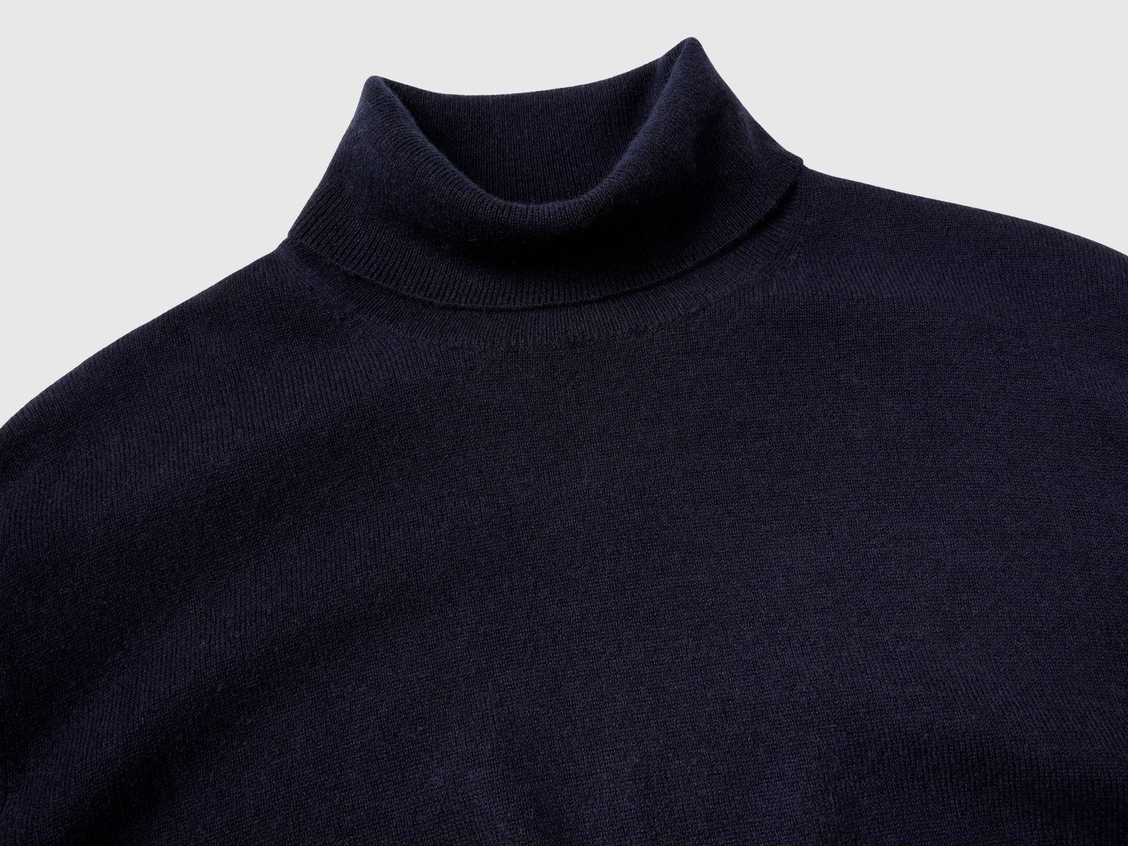 Dolcevita in puro cashmere da uomo blu scuro 3 | Benetton Outlet