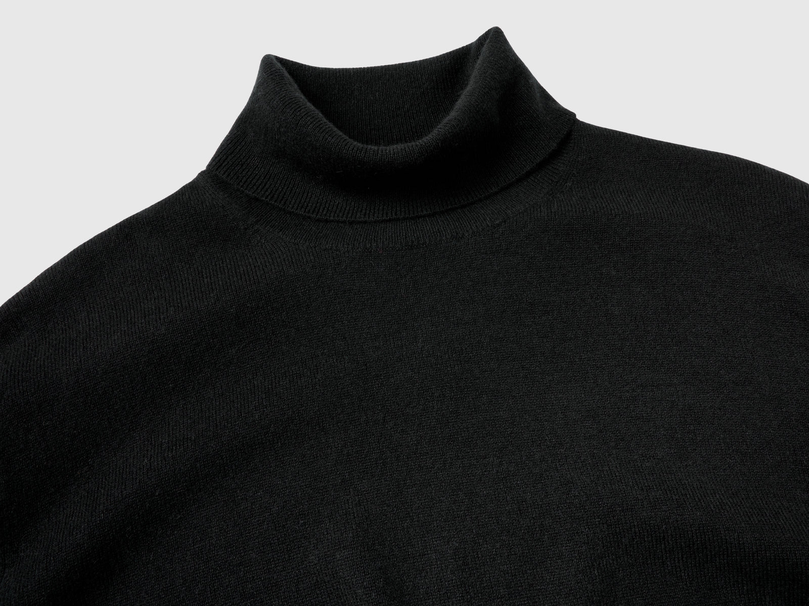 Dolcevita in puro cashmere da uomo nero 3 | Benetton Outlet
