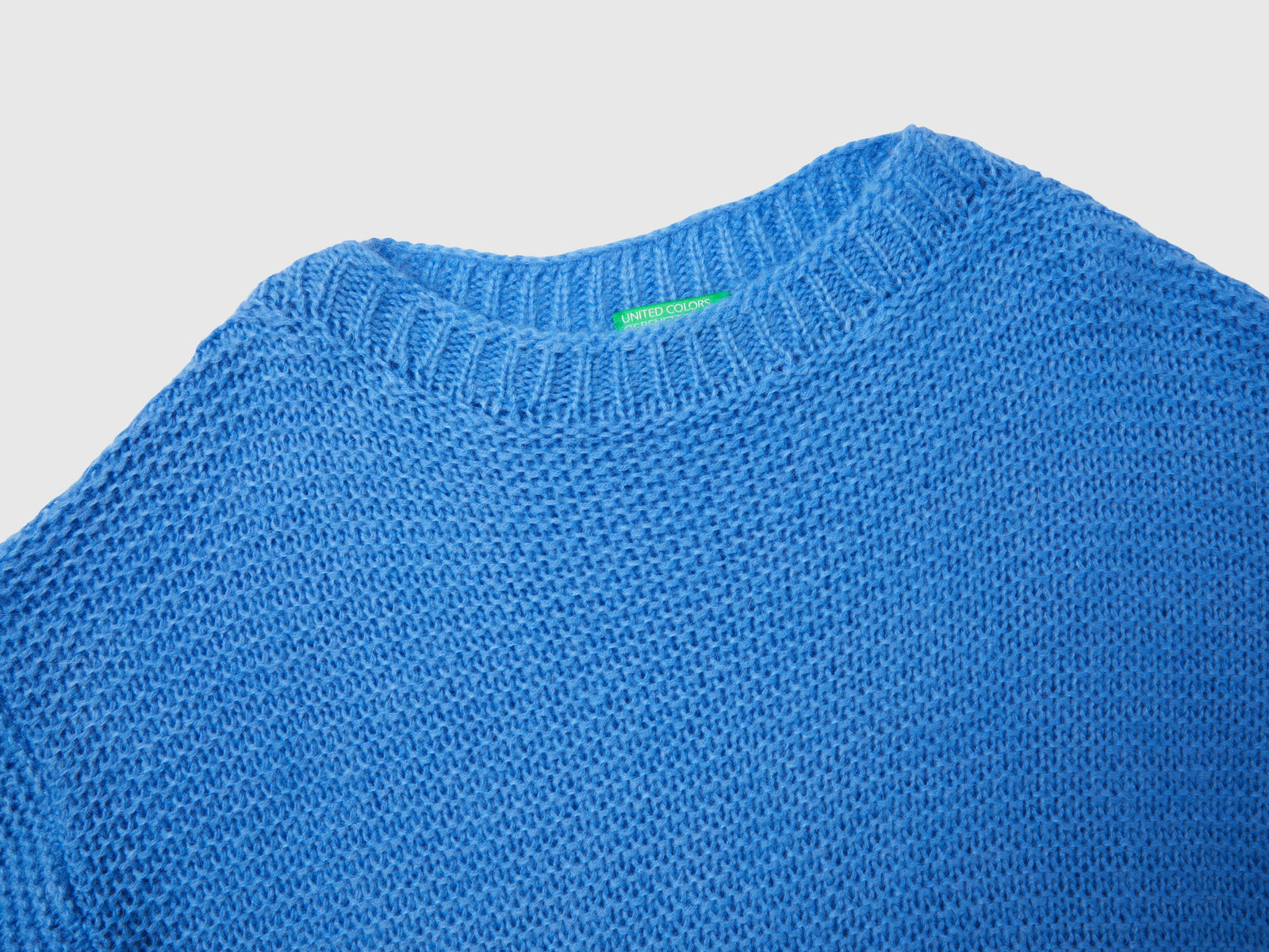 Maglia con scollo a barchetta da donna azzurro 3 | Benetton Outlet