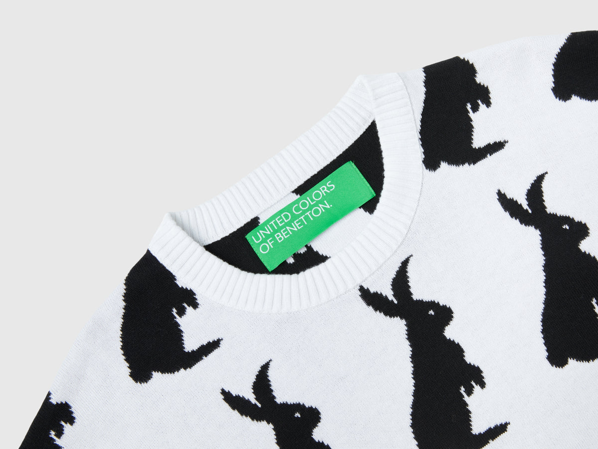 Maglia con pattern coniglio
