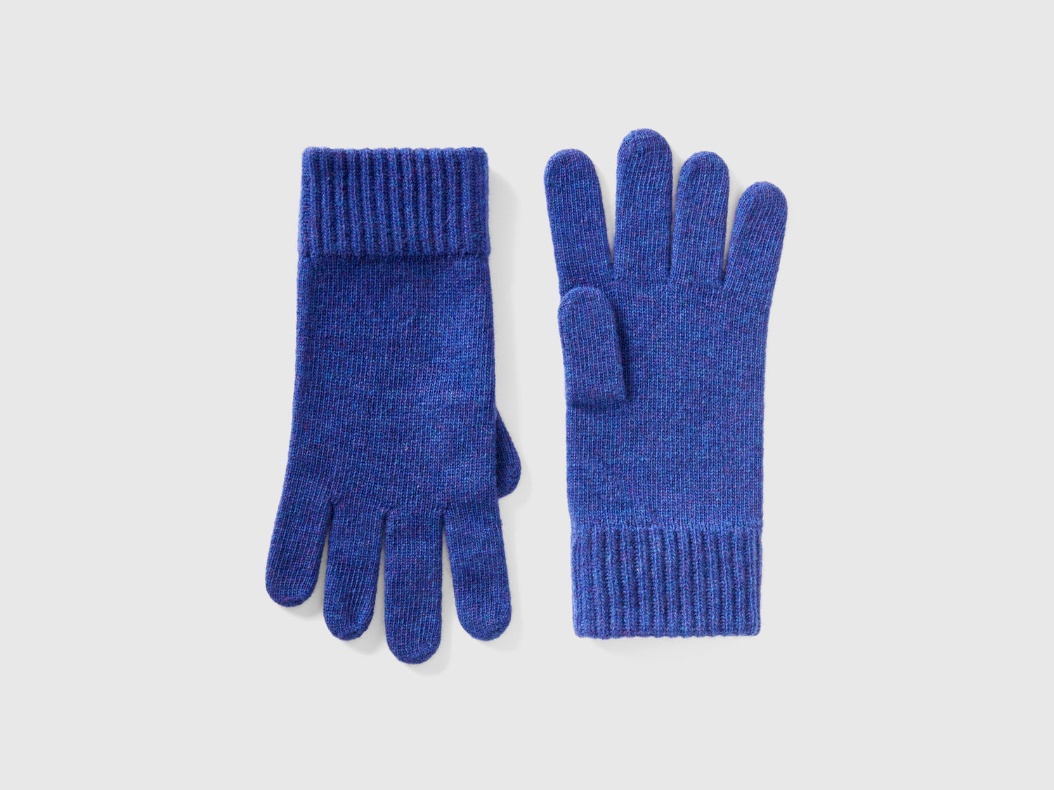 Guantes de pura lana virgen da uomo blu | Benetton Outlet