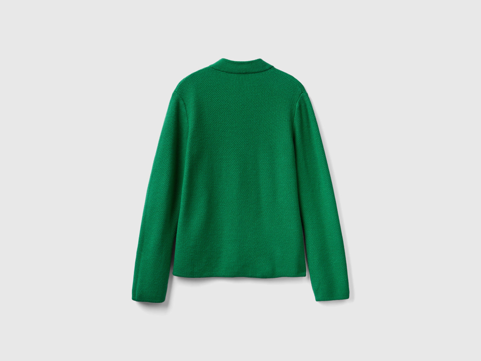 Giacca in maglia misto lana e cashmere da donna verde 2 | Benetton Outlet