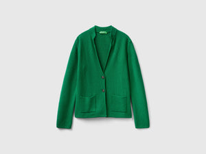 Giacca in maglia misto lana e cashmere