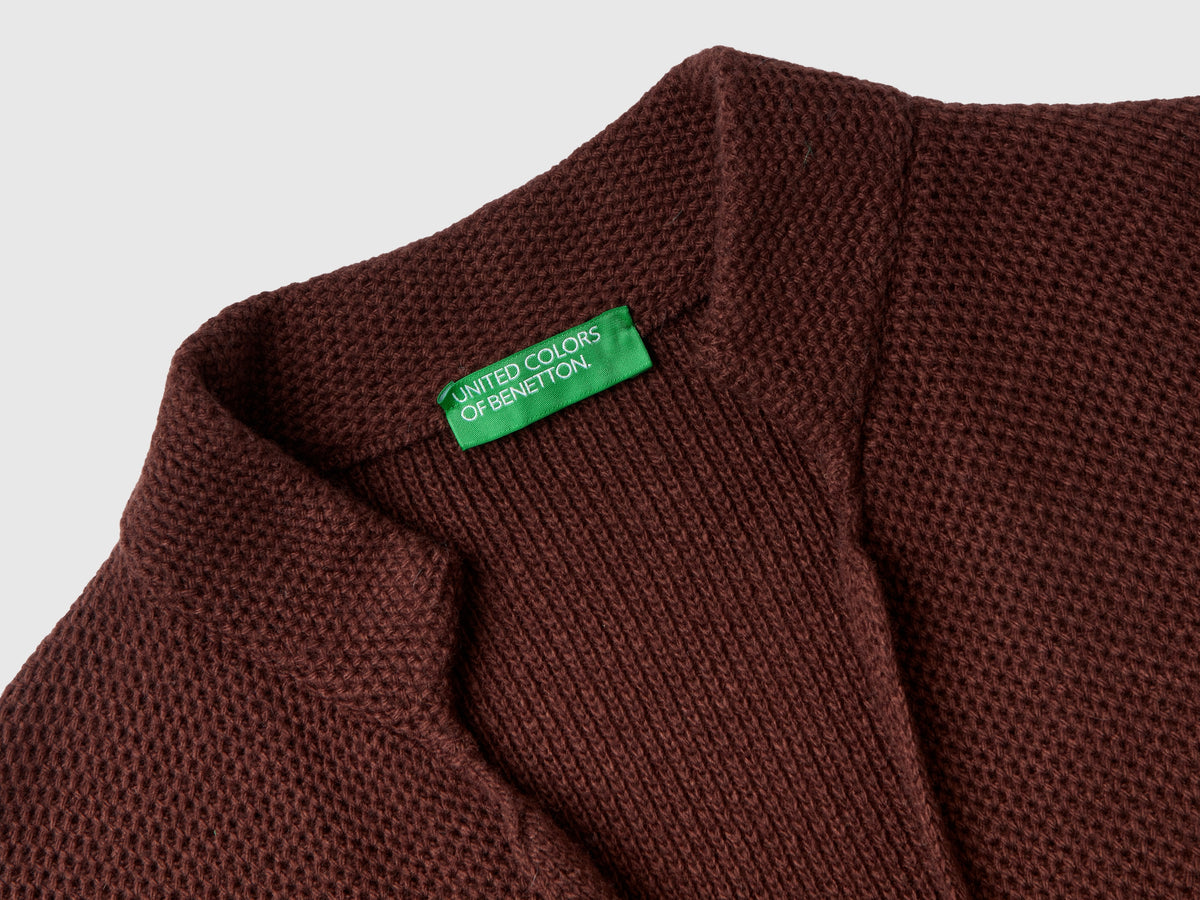 Giacca in maglia misto lana e cashmere