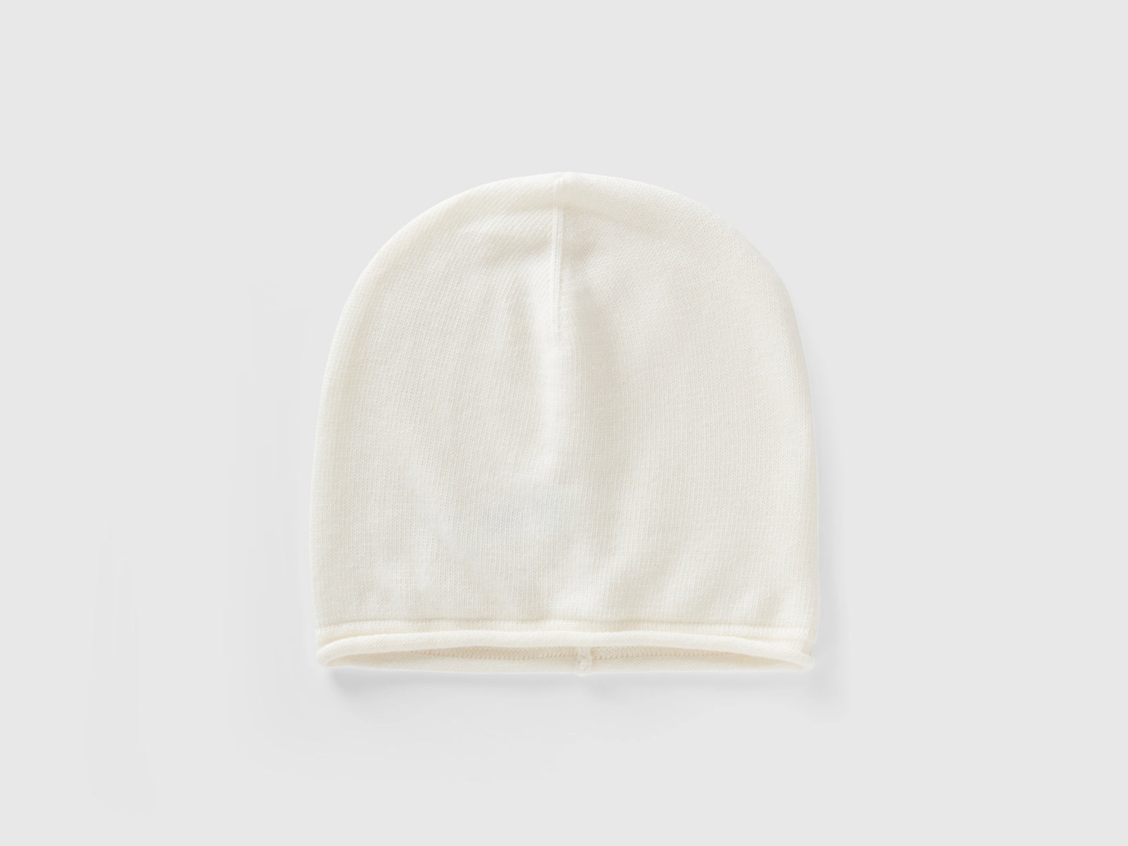 Cappello in misto cashmere da donna bianco panna | Benetton Outlet