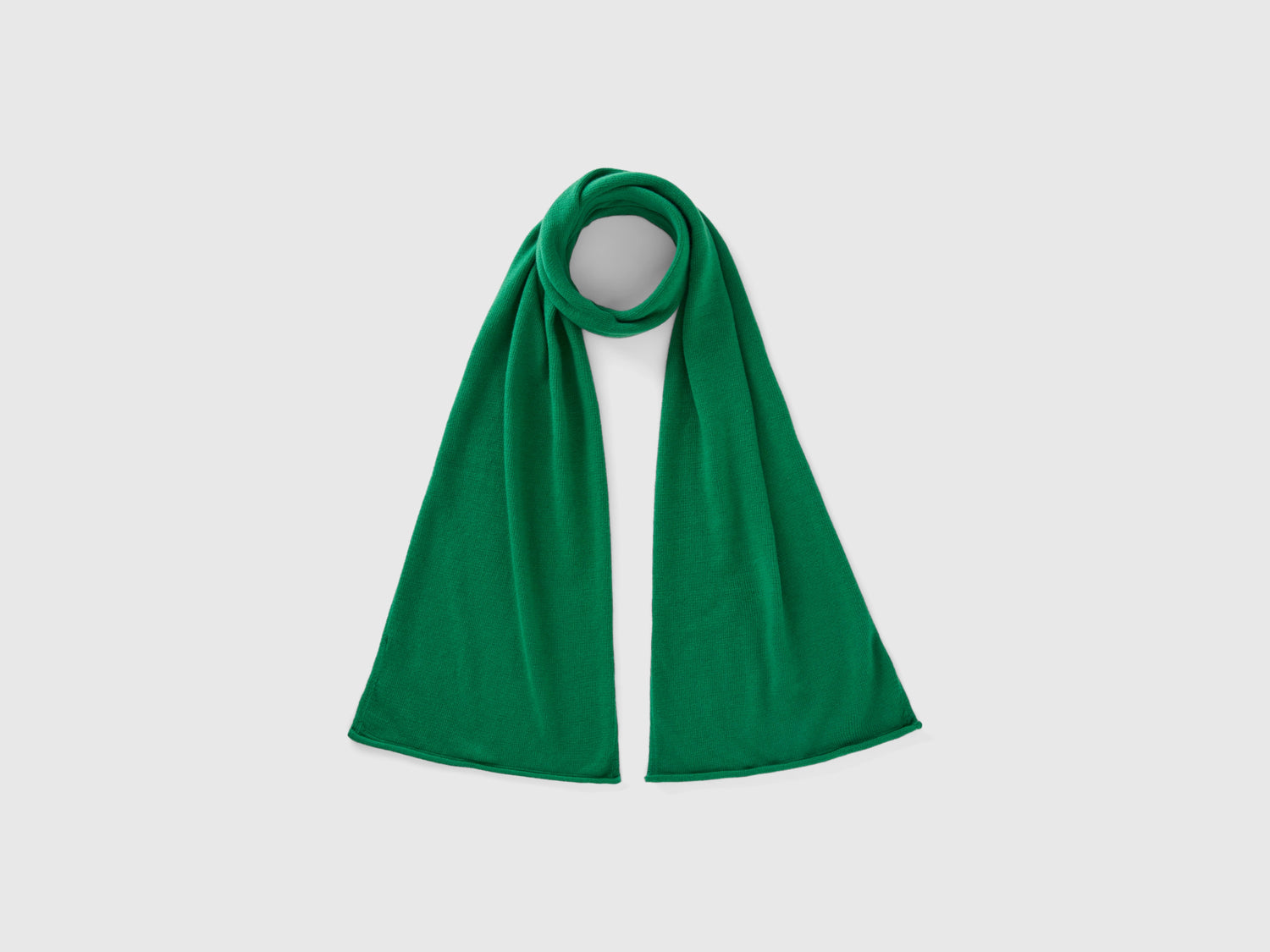 Bufanda de bosque en mezcla de cachemira da donna verde | Benetton Outlet
