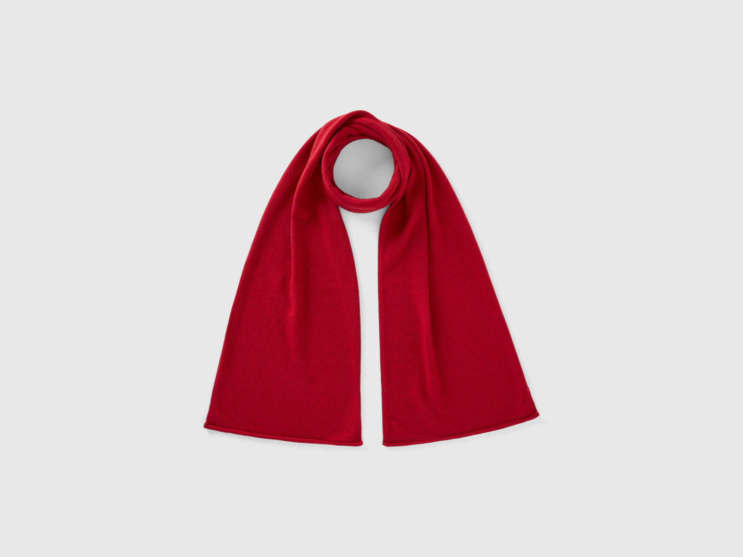 Bufanda de mezcla de cachemira da donna rosso mattone | Benetton Outlet