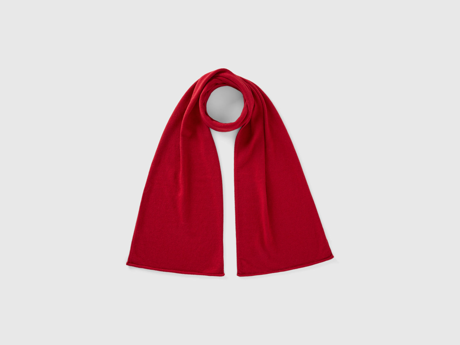 Sciarpa in misto cashmere da donna rosso mattone | Benetton Outlet