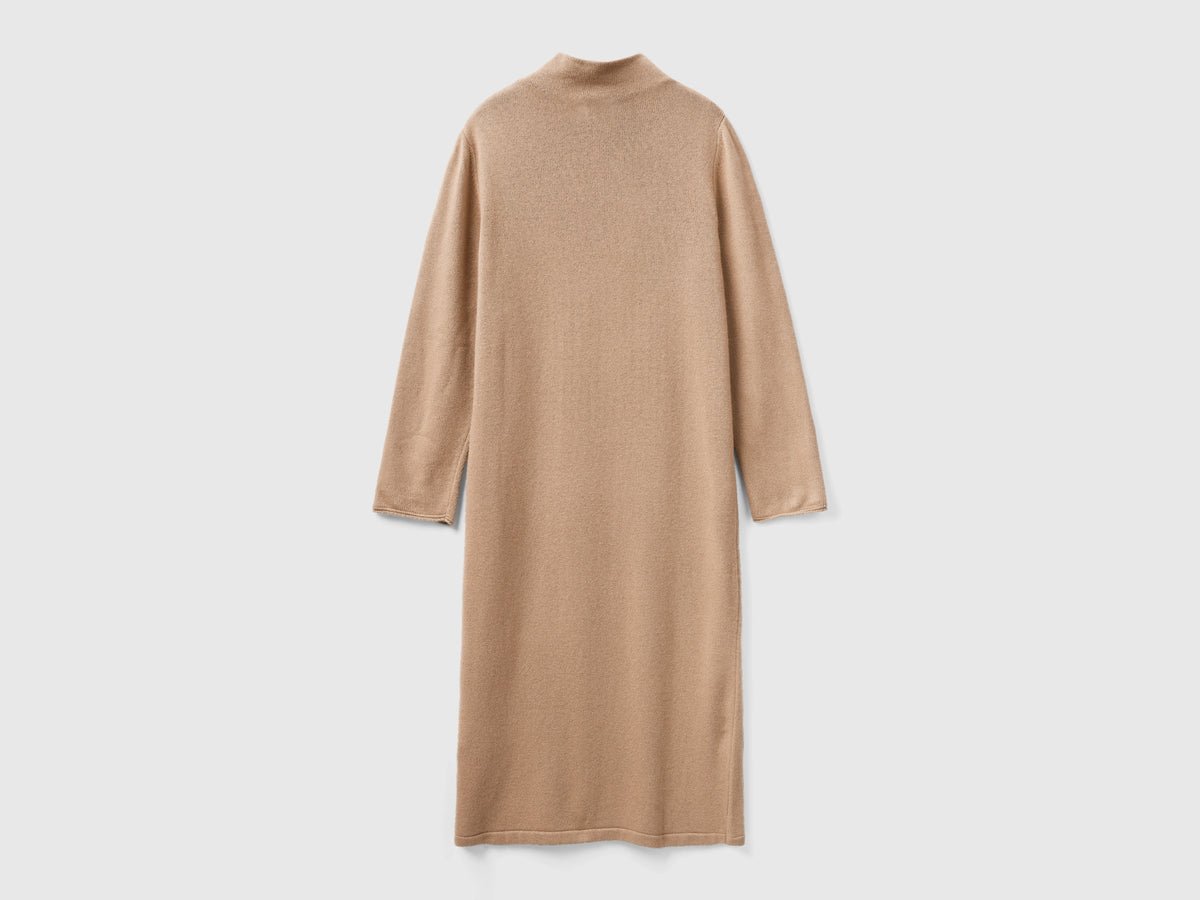 Vestito midi in misto cashmere