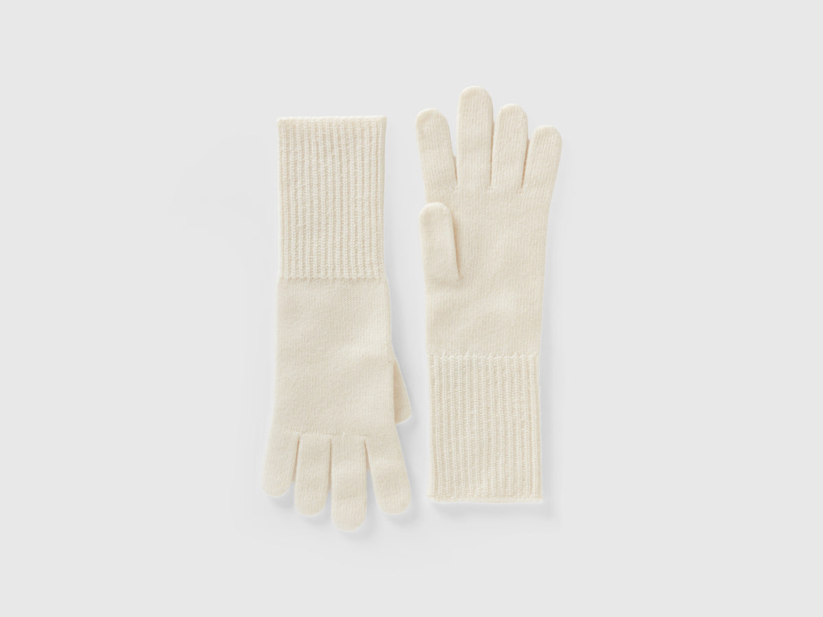 Guantes de mezcla de lana