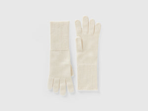 Guantes de mezcla de lana