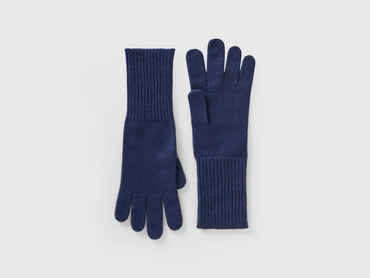 Guantes de mezcla de lana
