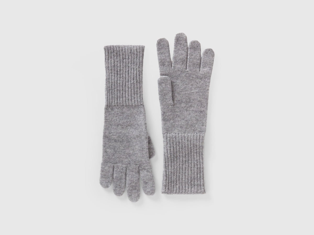Guantes de mezcla de lana