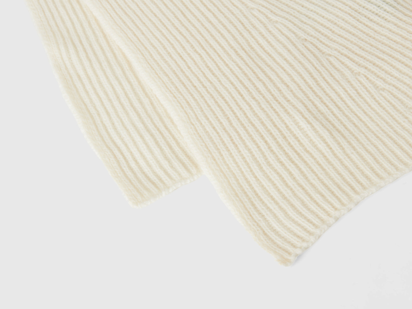 Sciarpa in misto lana da donna bianco panna 2 | Benetton Outlet
