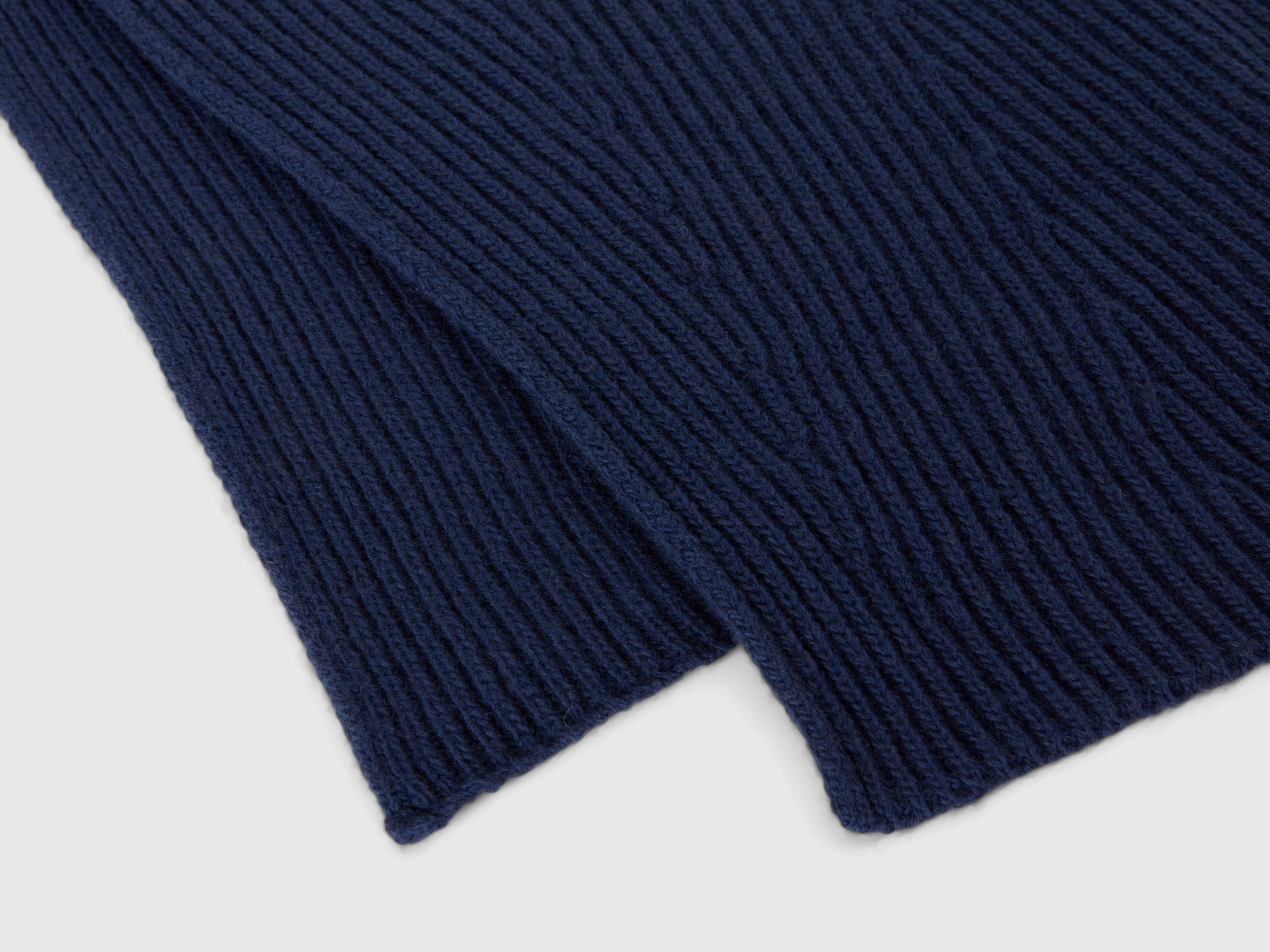 Sciarpa in misto lana da donna blu scuro 2 | Benetton Outlet