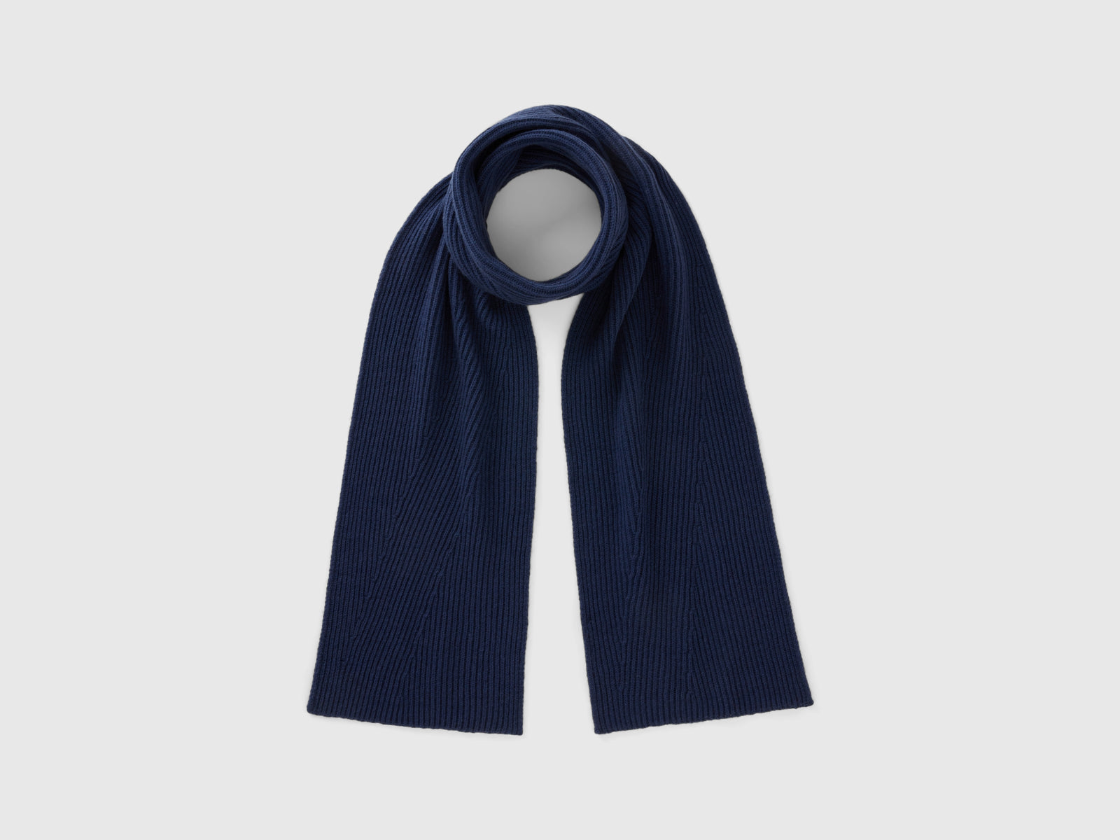 Sciarpa in misto lana da donna blu scuro | Benetton Outlet