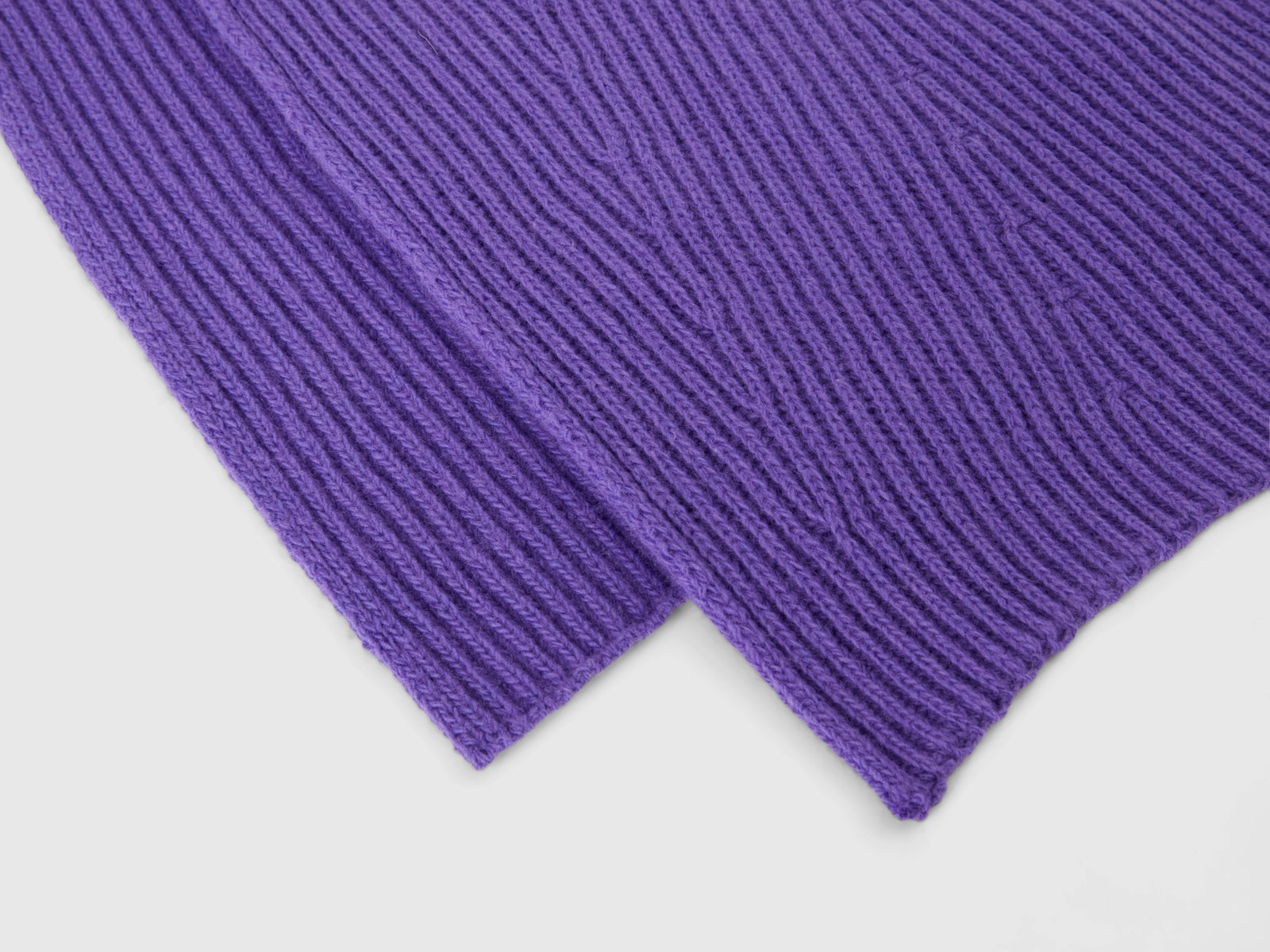 Bufanda de mezcla de lana da donna viola 2 | Benetton Outlet