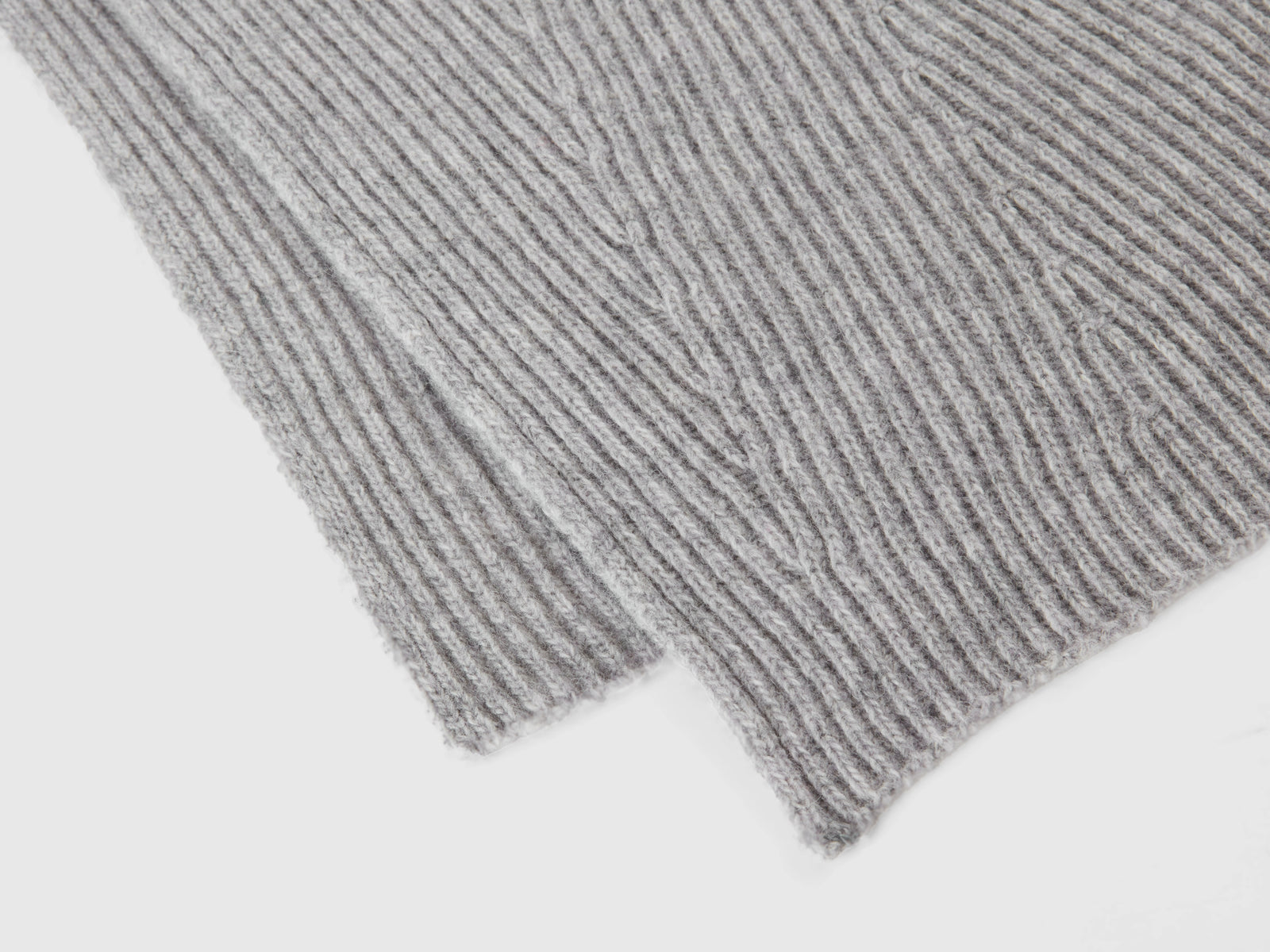 Sciarpa in misto lana da donna grigio chiaro 2 | Benetton Outlet