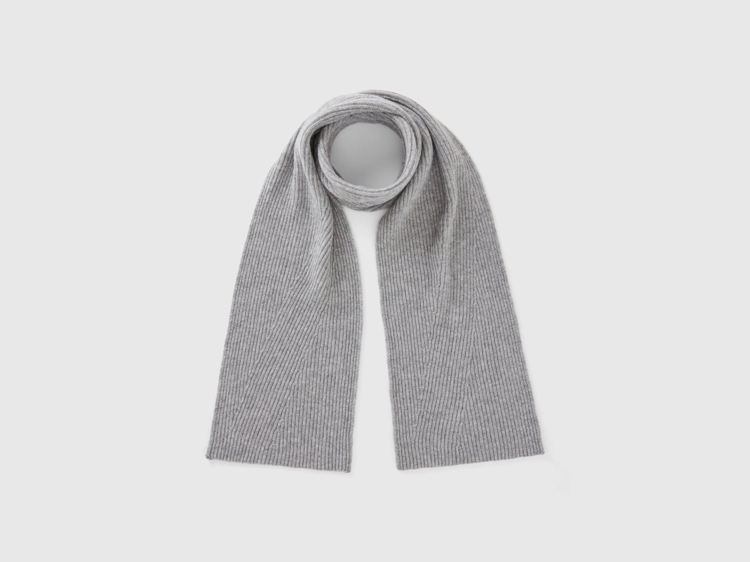 Sciarpa in misto lana da donna grigio chiaro | Benetton Outlet