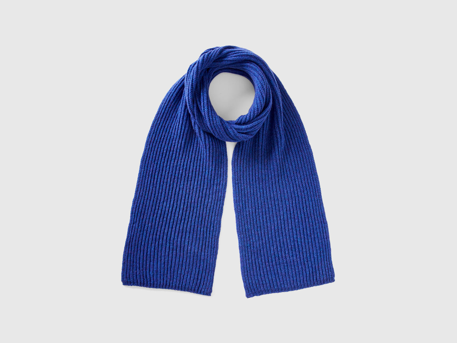 Sciarpa in pura lana vergine da uomo blu | Benetton Outlet