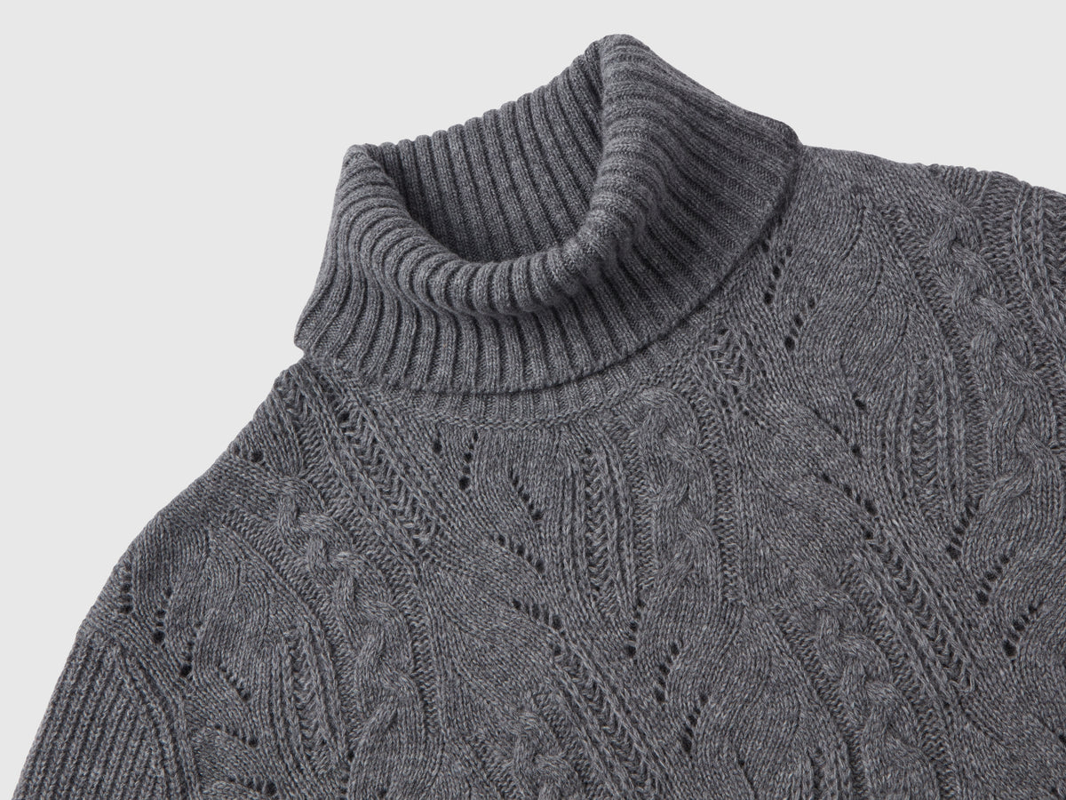 Maglione dolcevita lavorato