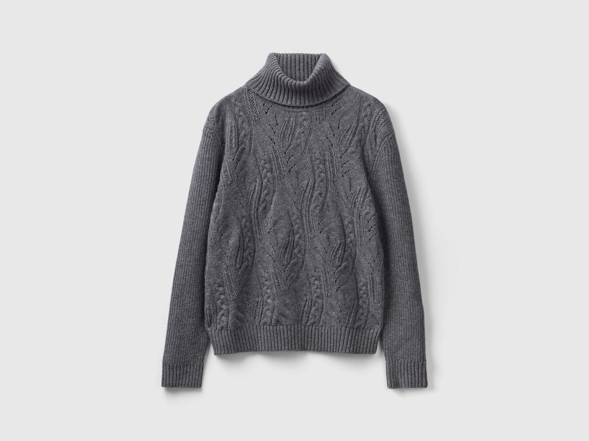 Maglione dolcevita lavorato
