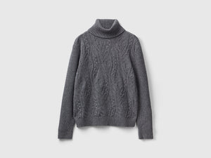 Maglione dolcevita lavorato