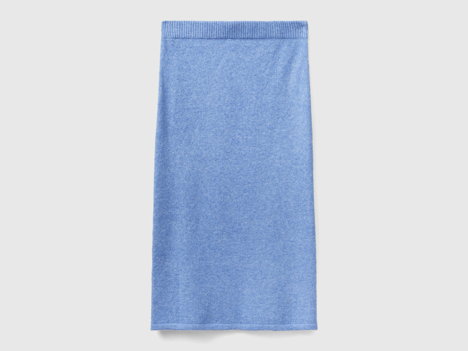 Gonna a tubino in filato riciclato da donna azzurro | Benetton Outlet