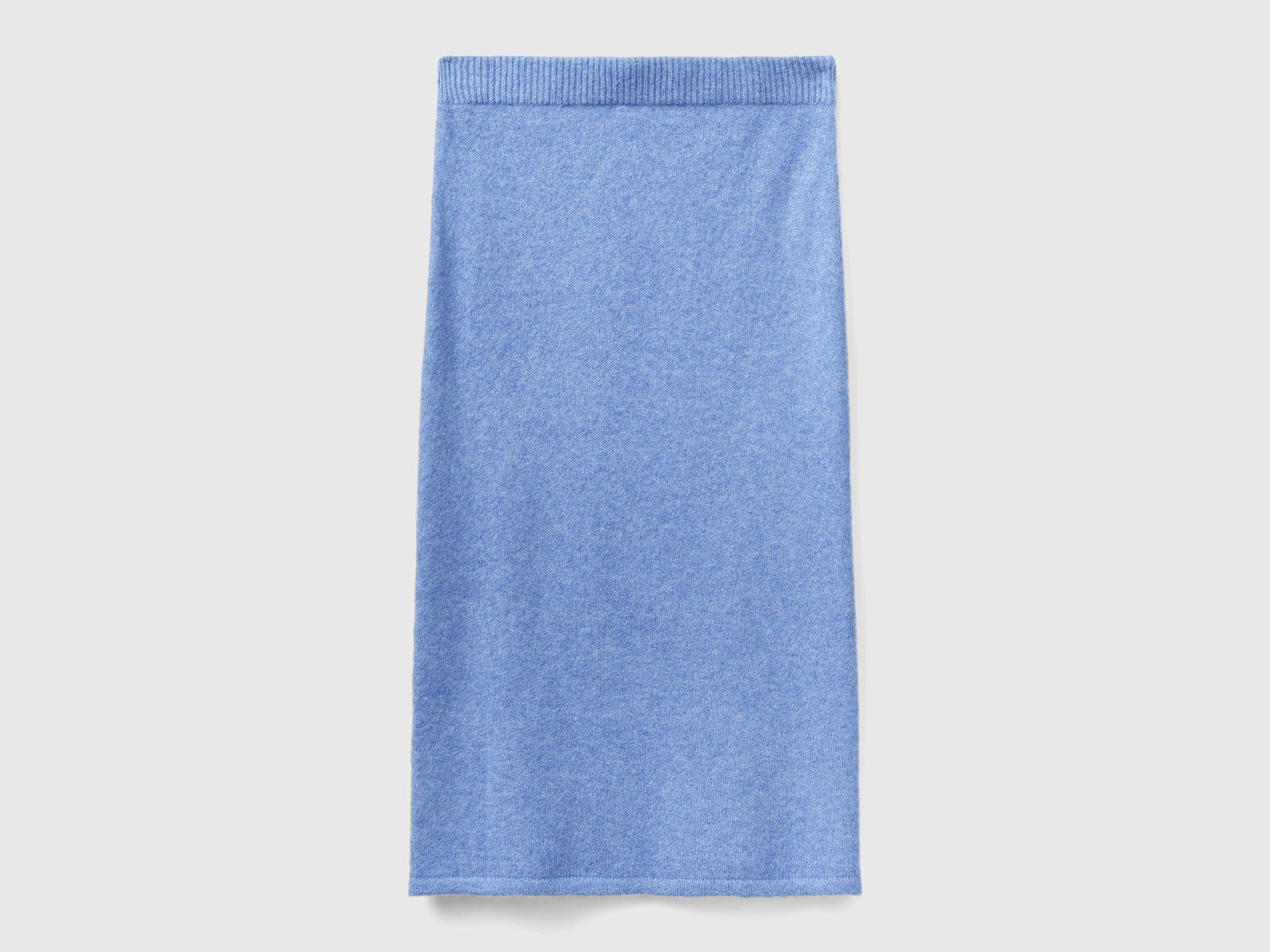 Gonna a tubino in filato riciclato da donna azzurro | Benetton Outlet