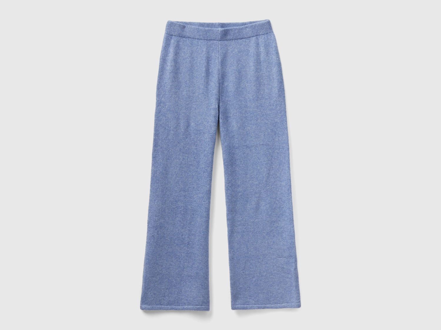 Pantaloni in filato riciclato da donna azzurro | Benetton Outlet