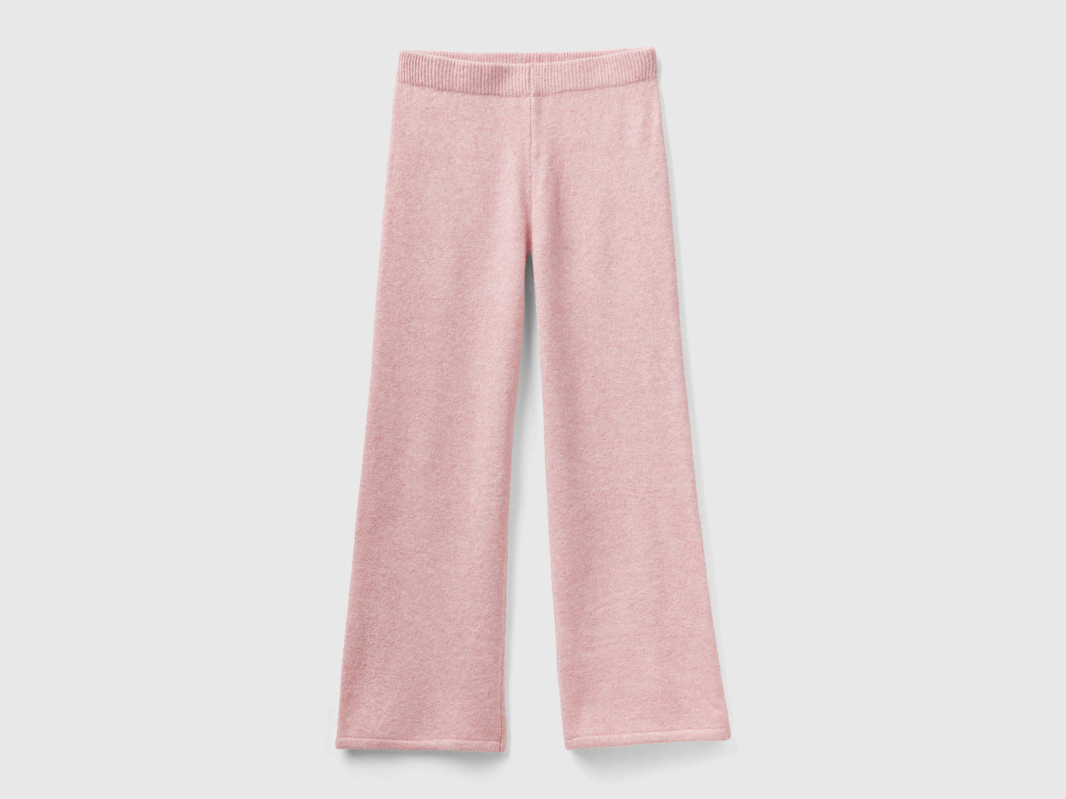 Pantaloni in filato riciclato da donna rosa | Benetton Outlet