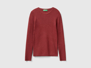 Maglioncino a costine con lurex