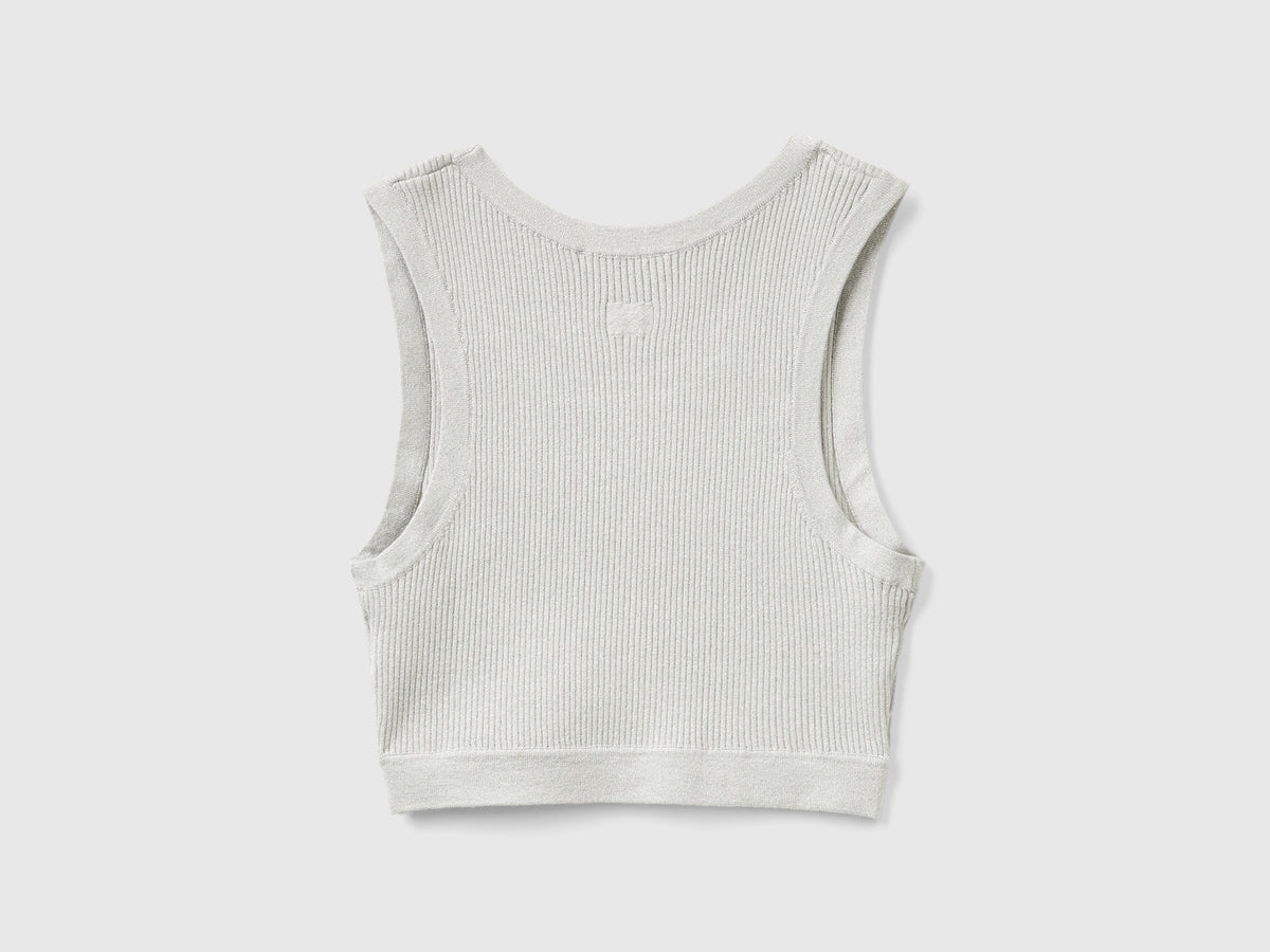 Brassiere a costine con lurex