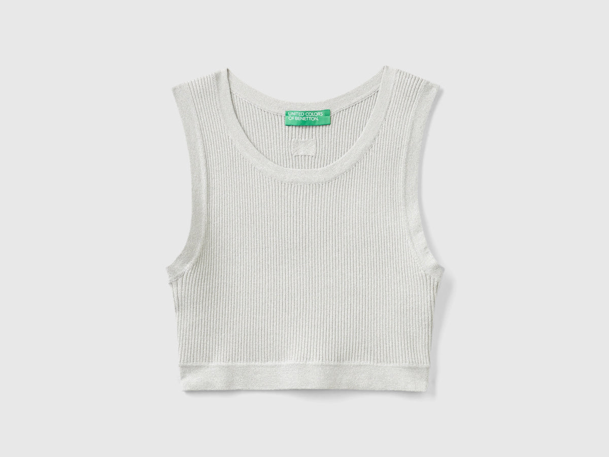 Brassiere a costine con lurex