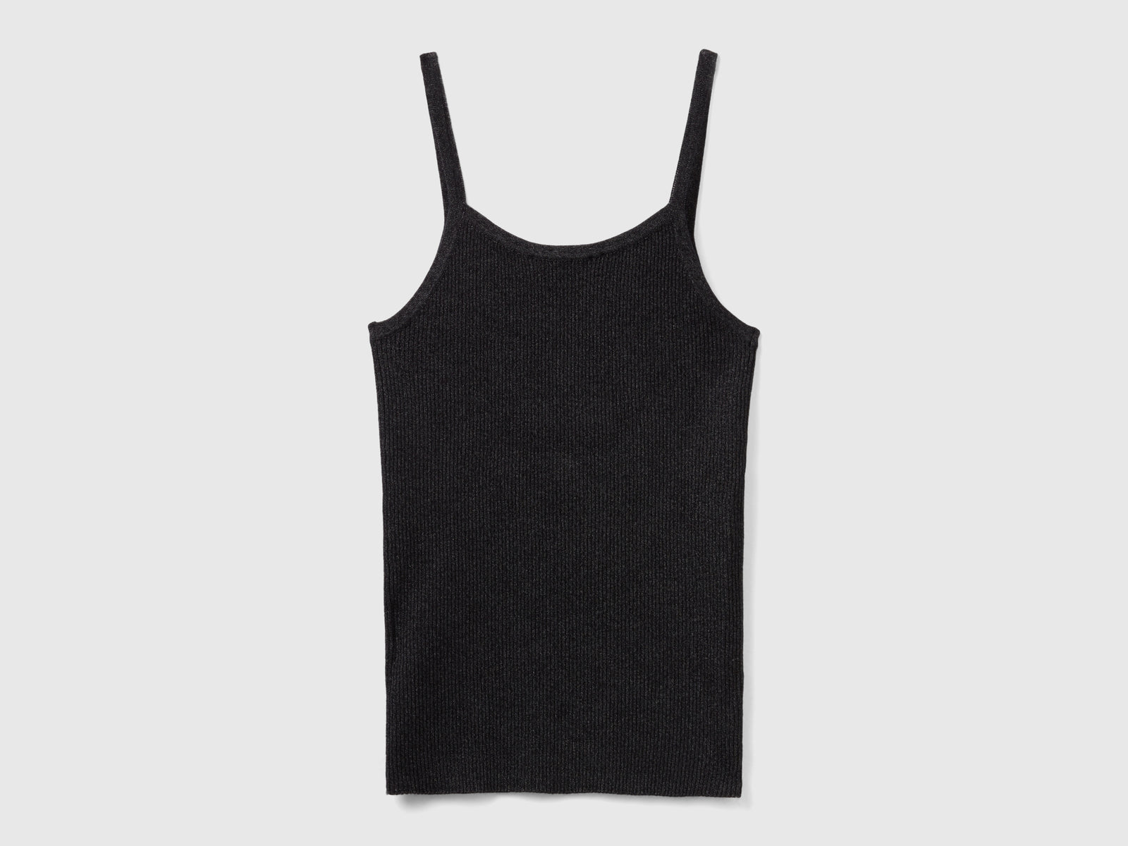 Canotta stretch con lurex da donna nero 2 | Benetton Outlet