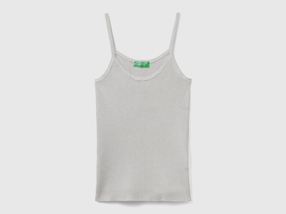 Canotta stretch con lurex