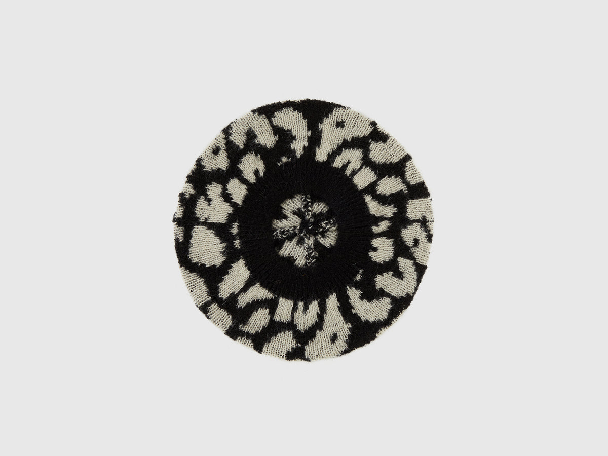Basco animalier in misto mohair