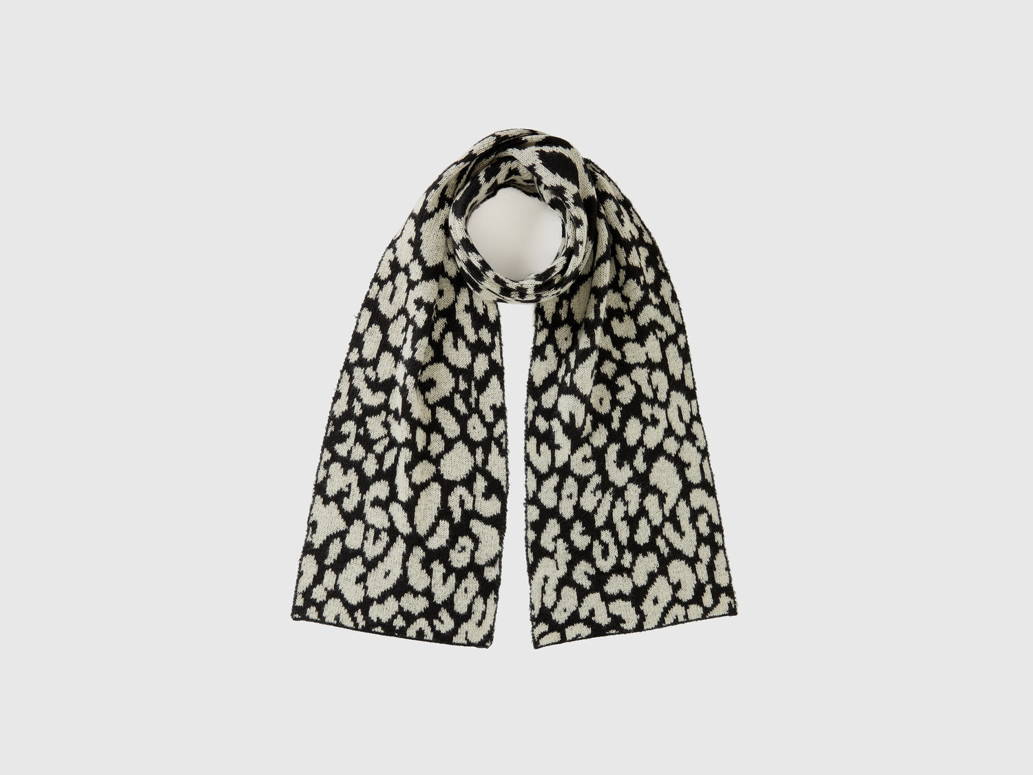 Sciarpa animalier in misto mohair da donna multi-color | Benetton Outlet