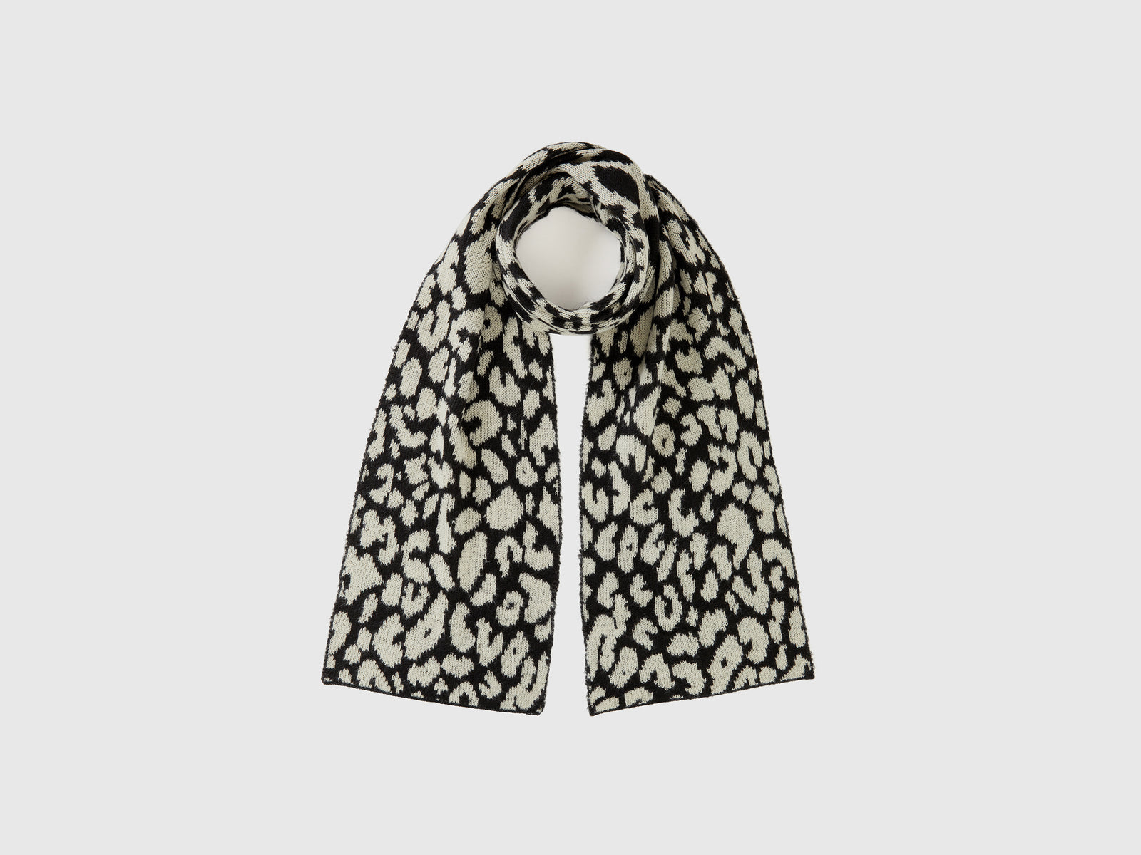 Sciarpa animalier in misto mohair da donna multi-color | Benetton Outlet
