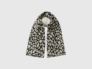 Sciarpa animalier in misto mohair