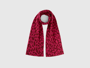 Sciarpa animalier in misto mohair