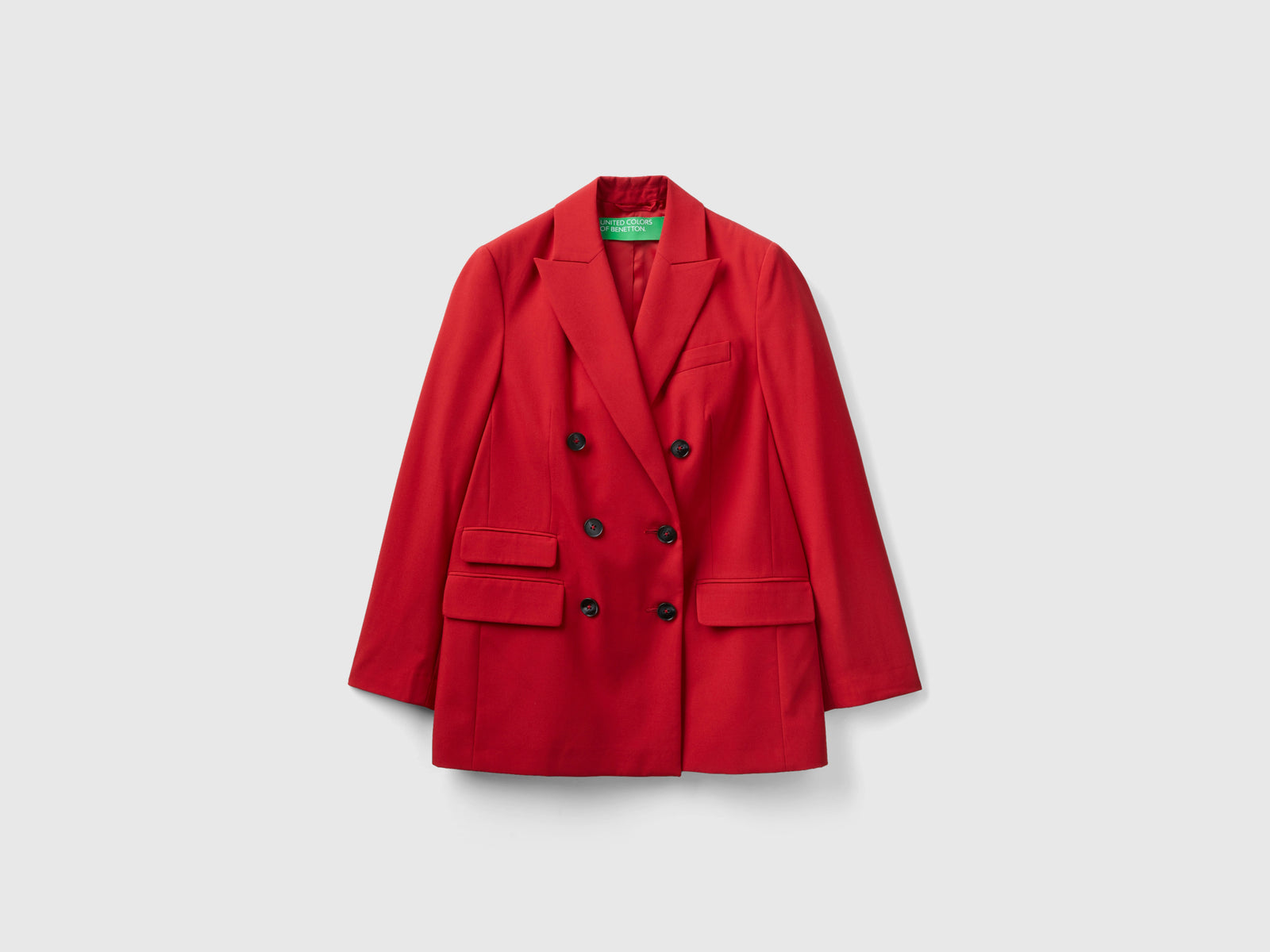 Blazer doppiopetto da donna rosso | Benetton Outlet